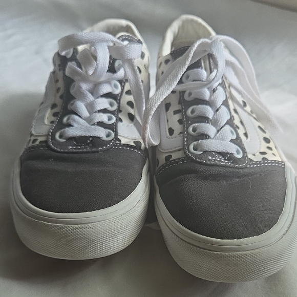 Vans Grey and White Polka Dot Sneakers - Picture 7 of 7
